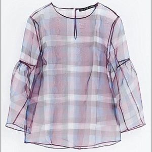 Zara sheer blouse