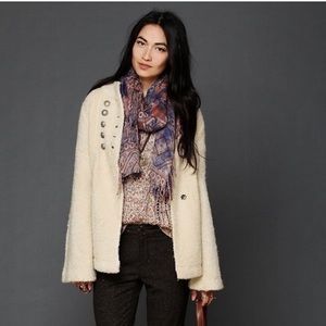 Free People Sergeant Bell Sleeve Sweater Jacket