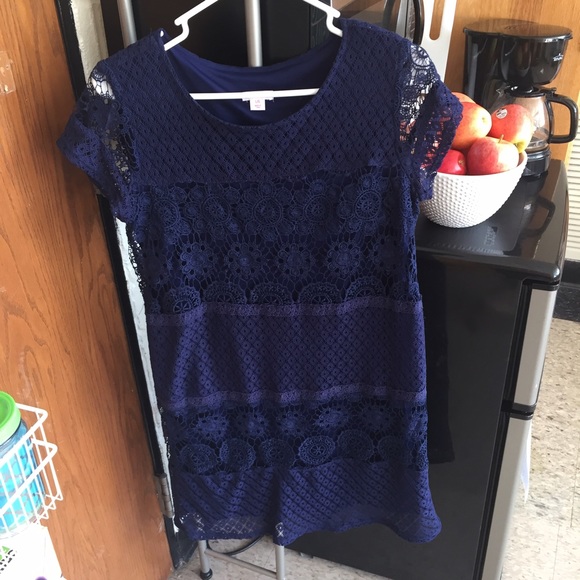 Target blue lace dress