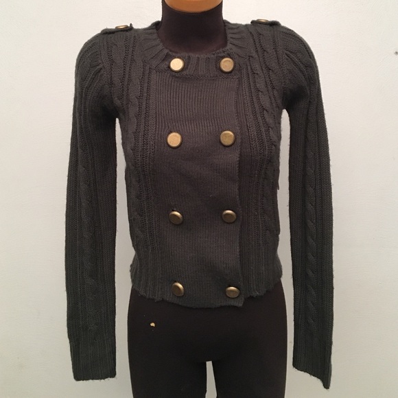 Forever 21 Sweaters - Trendy Military style green sweater