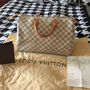 Louis Vuitton speedy 35 demier azur