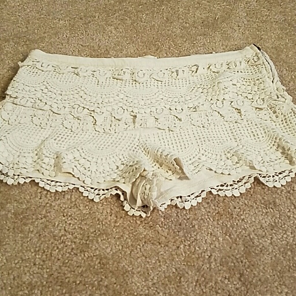 White Crocket Shorts