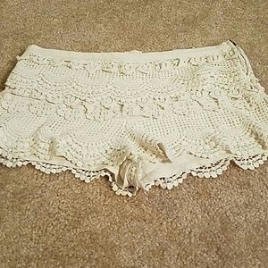 White Crocket Shorts