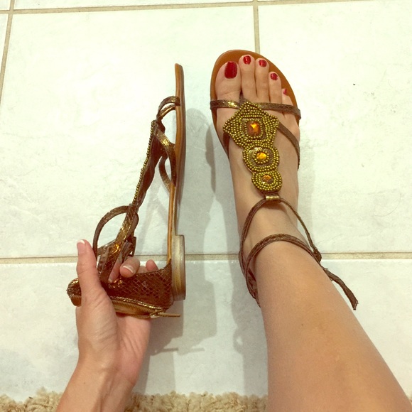 Rampage beaded sandals