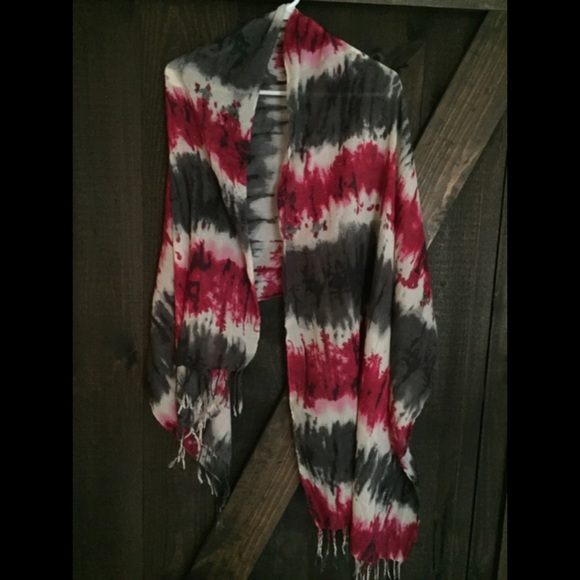 Tie dye scarf wrap