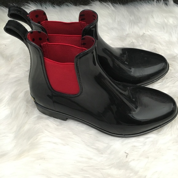 Black Ralph Lauren rain boot