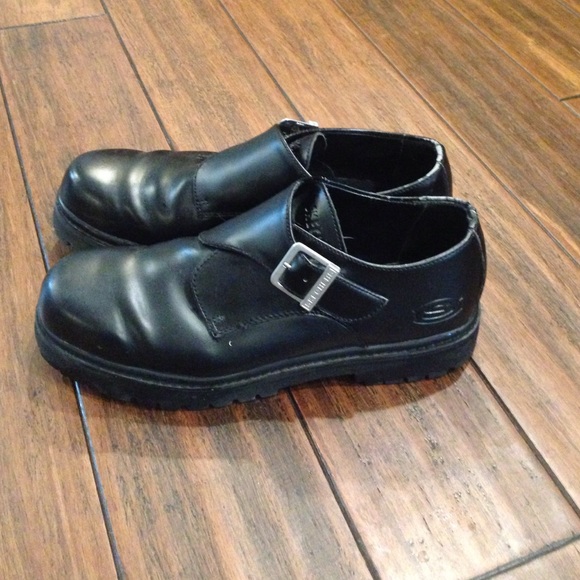 Men's formal black Skechers!