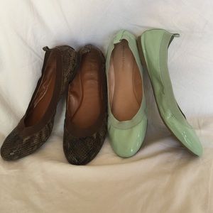Two pairs of banana republic flats