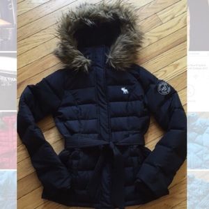 Abercrombie kids medium navy coat