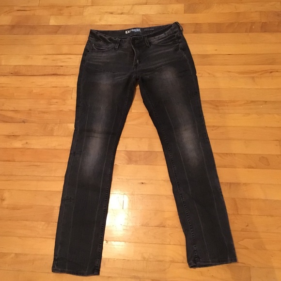 Express Grey Stella Skinny Jeans