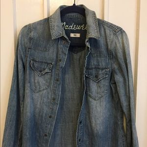 Madewell chambray denim shirt
