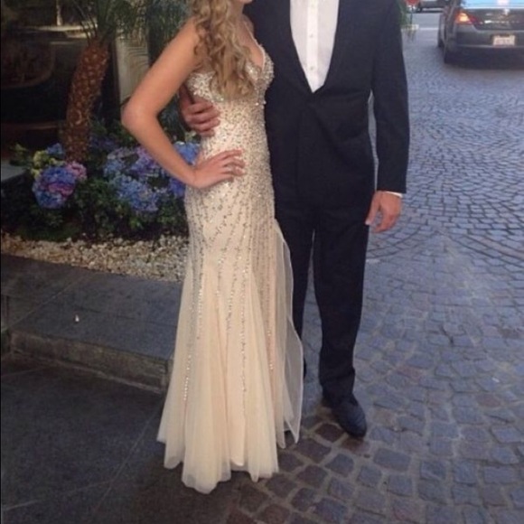 Prom Dress Champagne Sean Collection
