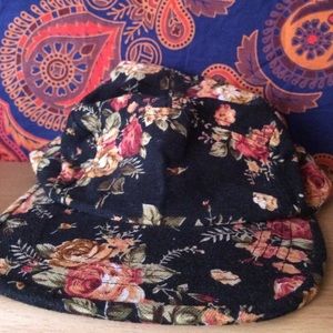 Floral 5-panel hat