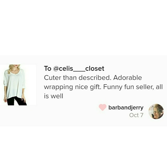 Hacci Blouse Loose Hi-lo Tunic - Picture 3 of 3