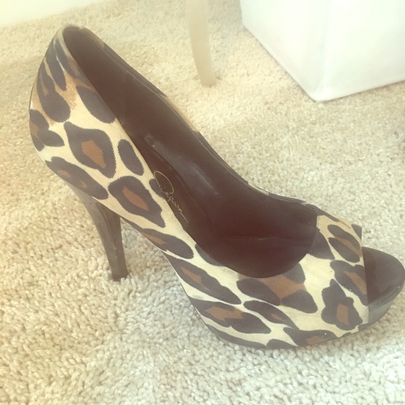 Peep toe heels