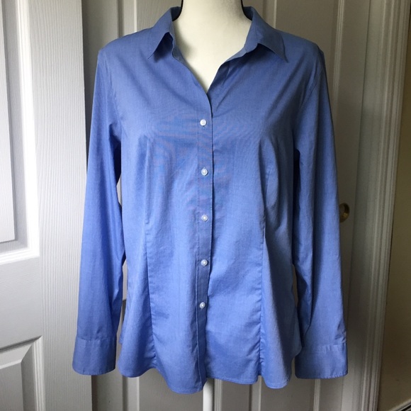 Talbots - Blue button down shirt