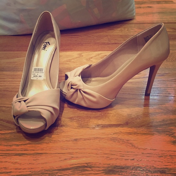 Nude Open Toe Heels