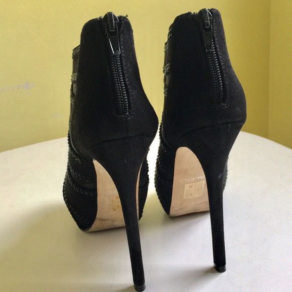 Rhinestone/mesh cut out Aldo booties ❤️❤️ - Picture 2 of 3