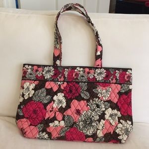 Vera Bradley Mocha Rouge East West Tote