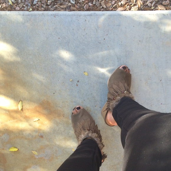 Khaki Brown Mule Bootie - Picture 4 of 4