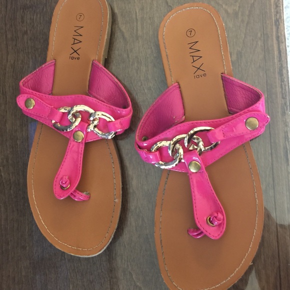 Max Rave | Shoes | Hot Pink Max Rave Flippy Floppies | Poshmark