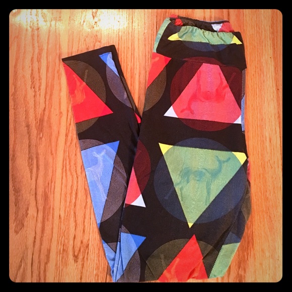 LuLaRoe Multi-color Deer Patterned OS Leggings