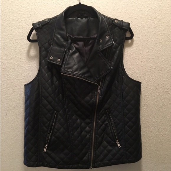 Faux Leather Vest - XXL