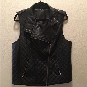 Faux Leather Vest - XXL