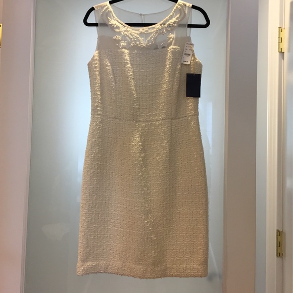 Brooks Brothers Cream Tweed Dress