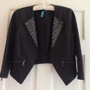SALE** Studded Real leather jacket