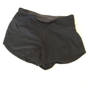 Lululemon black running shorts