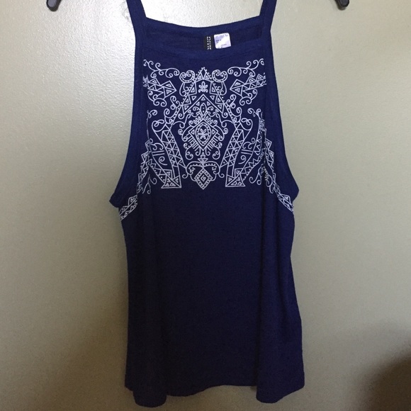 H&M divided tank top. Beading and design on top!