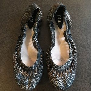 Bloch ballet flats with cut outs