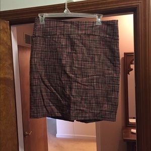 Limited Plaid Pencil Skirt