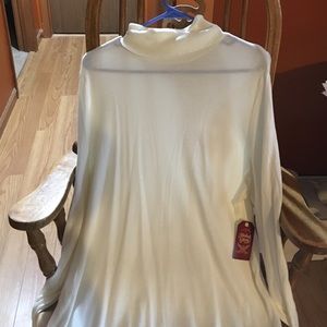 Long sleeve turtle neck sweater, long