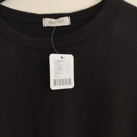 Oversized black crop tee - Picture 4 of 4