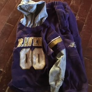 Baltimore raven sweatsuit size 3t