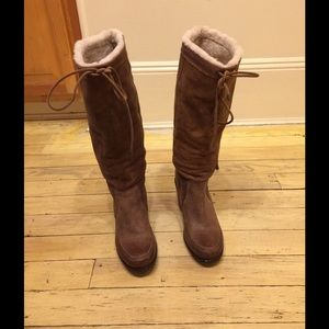 Frye - leather wool boots, size 9