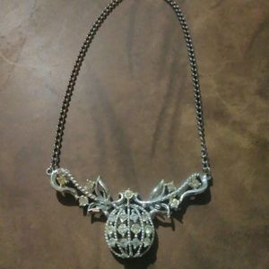 Vintage Women's Necklace Pewter Finish