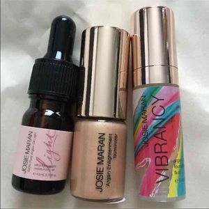 Josie Maran Argan oil makeup/beauty set trio