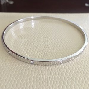 Swarovski Crystal Silver Bangle