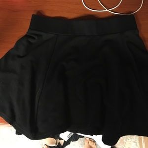Black skater skirt