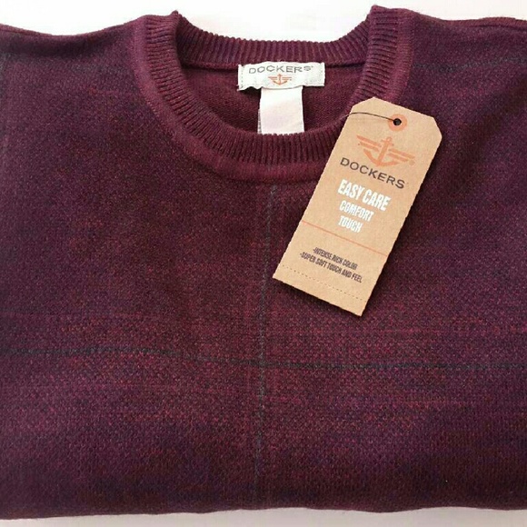 Docker's Comfort Touch Easy Care Men's Sweater NWT