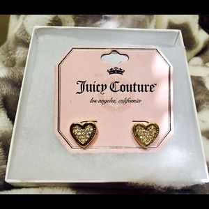 💕💗✨Heart shaped juicy couture earrings