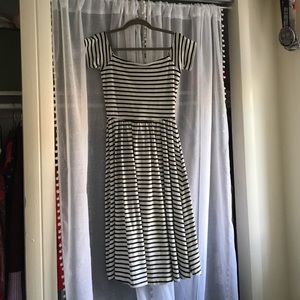 Who What Wear for Target striped cap sleeve dress