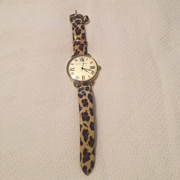 Betsey Johnson leopard watch