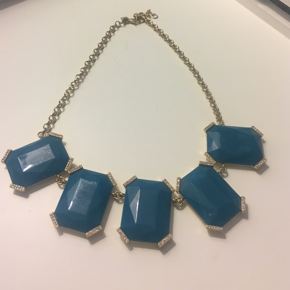 Banana Republic Statement Necklace Teal - Picture 2 of 2