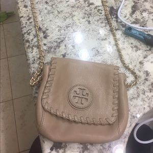 Tory Burch Small Taupe Purse- like new!!