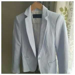 Zara baby blue blazer