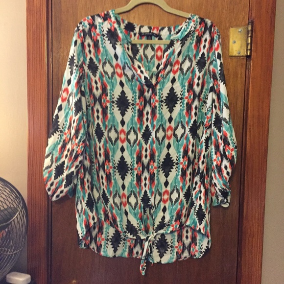 Tribal Print Blouse